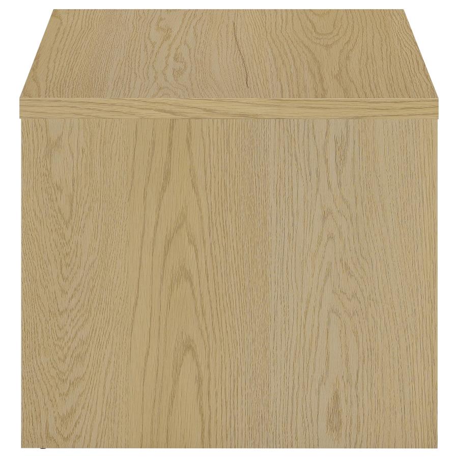 Canoga 2-Piece Lift Top Cocktail Coffee Table Set Light Oak