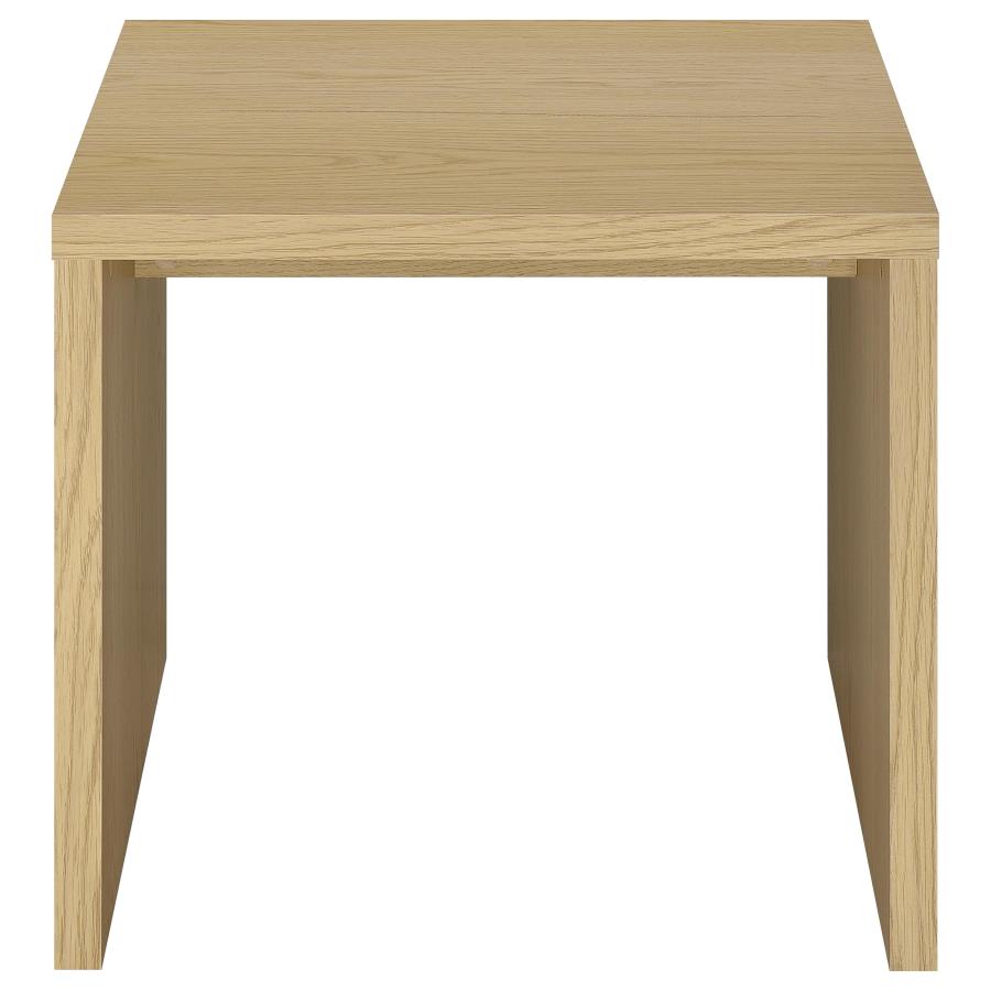 Canoga 3-Piece Lift Top Cocktail Coffee Table Set Light Oak
