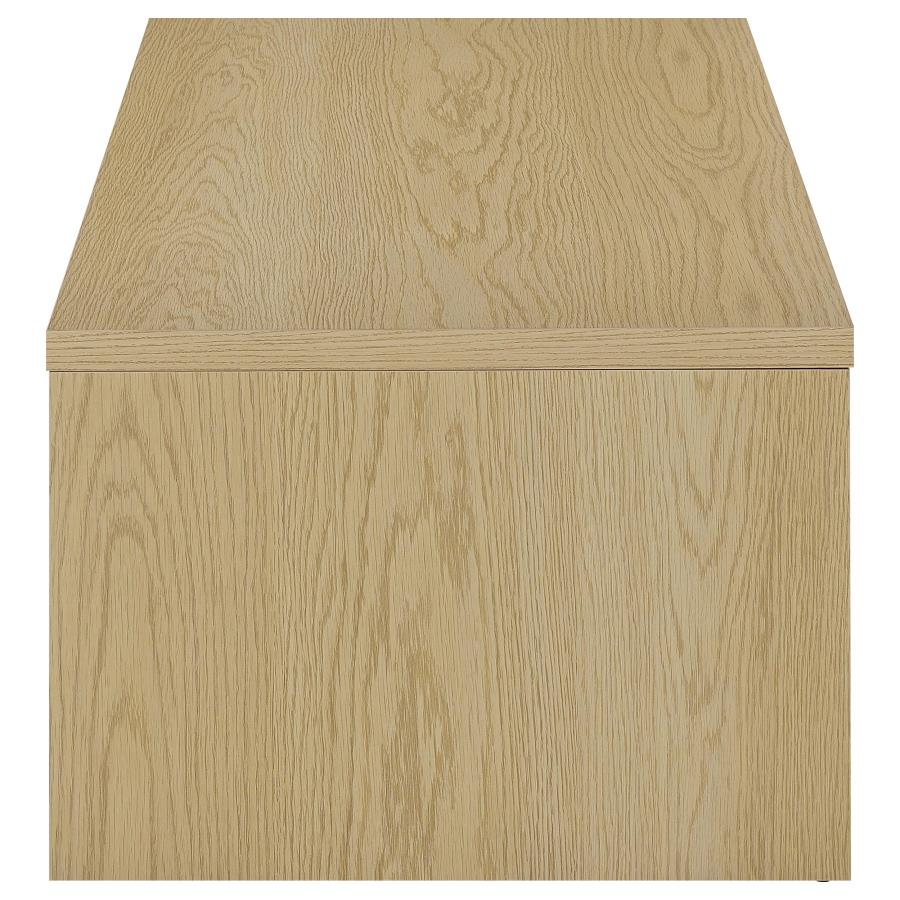 Canoga 3-Piece Lift Top Cocktail Coffee Table Set Light Oak