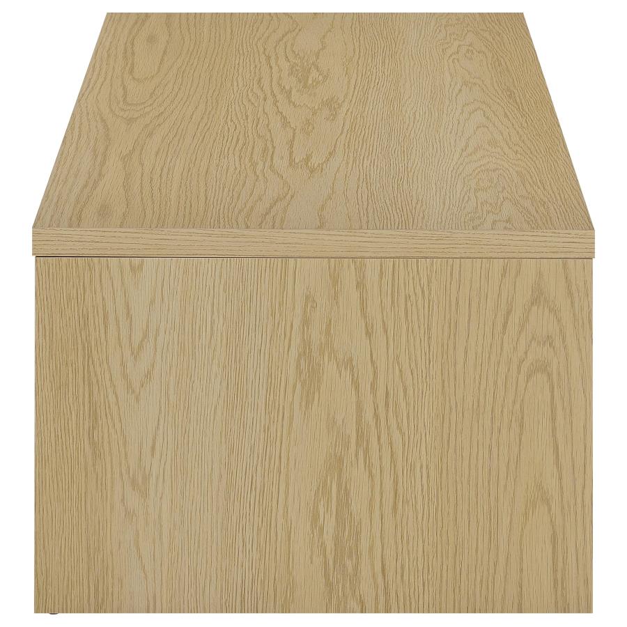 Canoga 3-Piece Lift Top Cocktail Coffee Table Set Light Oak
