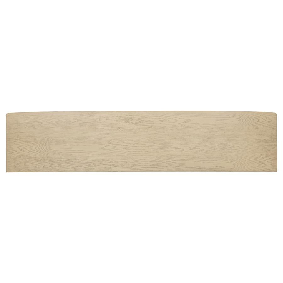 Kailani 79-Inch 4-Door Cane Tv Stand Media Console Beige Oak