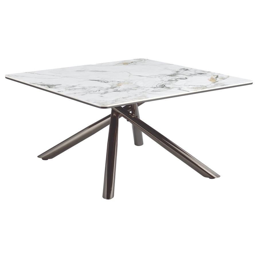 Carvell 3-Piece Square Coffee And End Table Set Mirage White