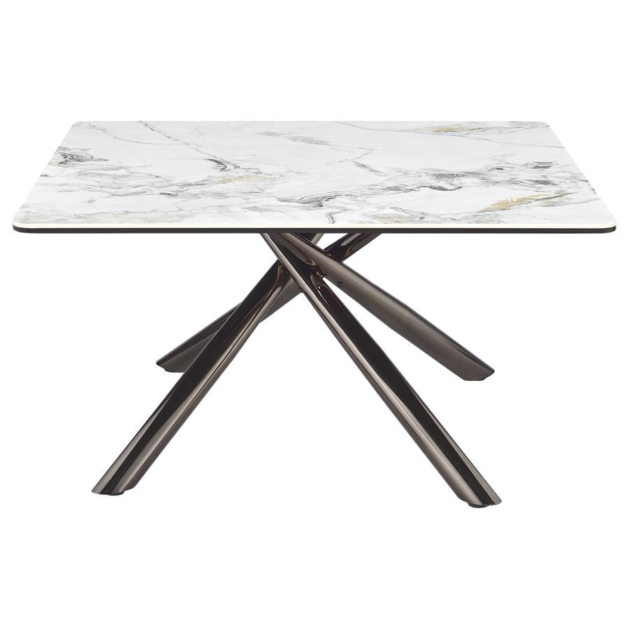 Carvell 3-Piece Square Coffee And End Table Set Mirage White