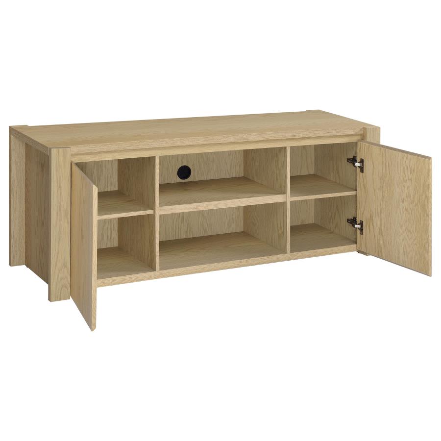Laurelton 60-Inch 2-Door Tv Stand Media Console Light Oak
