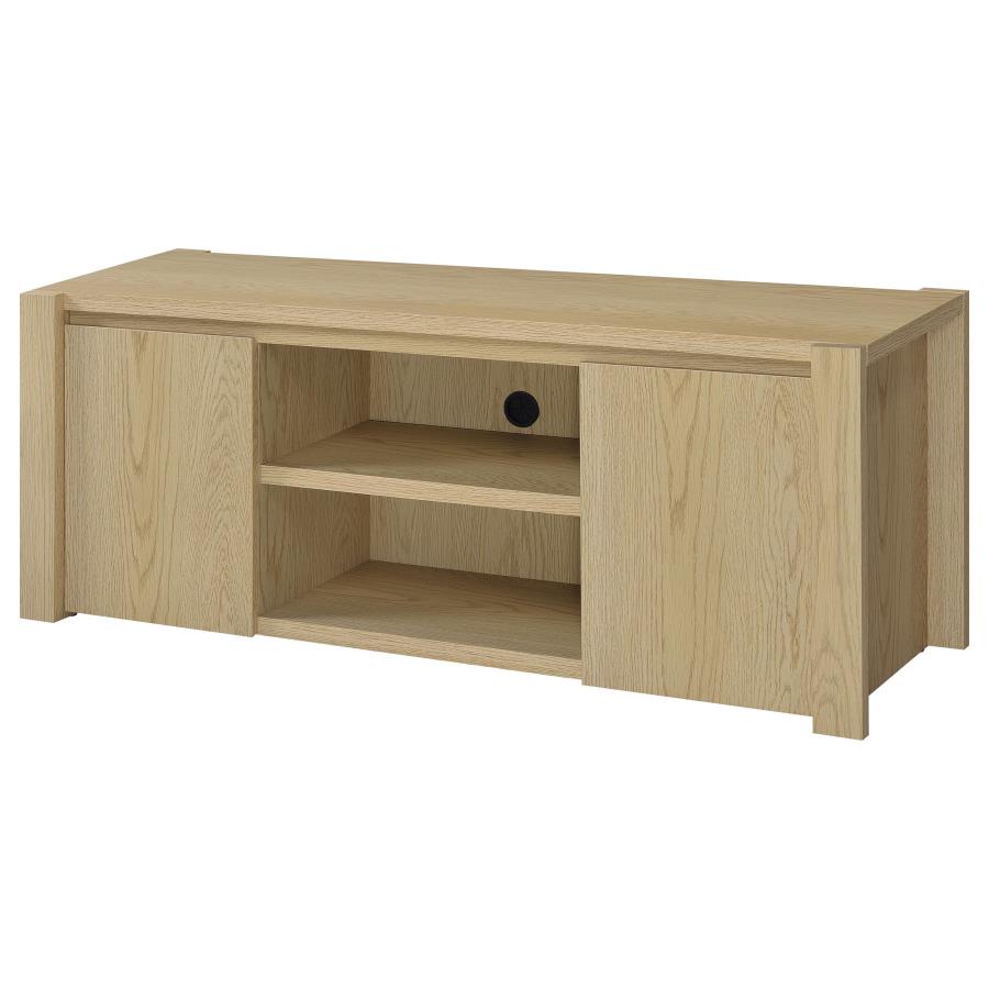 Laurelton 60-Inch 2-Door Tv Stand Media Console Light Oak