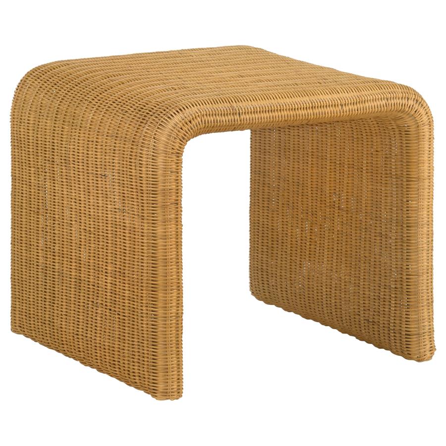 Cahya 2-Piece Rattan Coffee And End Table Set Natural
