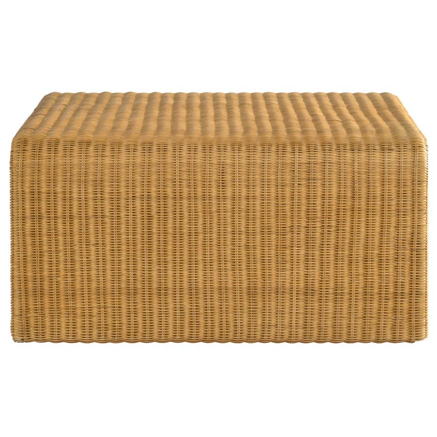 Cahya 2-Piece Rattan Coffee And End Table Set Natural