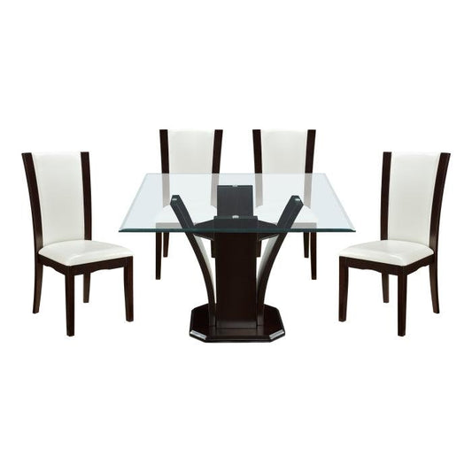 Homelegance - Daisy 5 Piece Dining Room Set In Espresso - 710-54Sq*5Ws - ATL FURNITURE