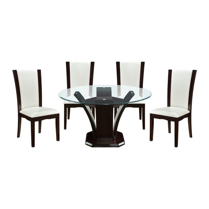 Homelegance - Daisy 5 Piece Dining Room Set In Espresso - 710-54*5Ws - ATL FURNITURE