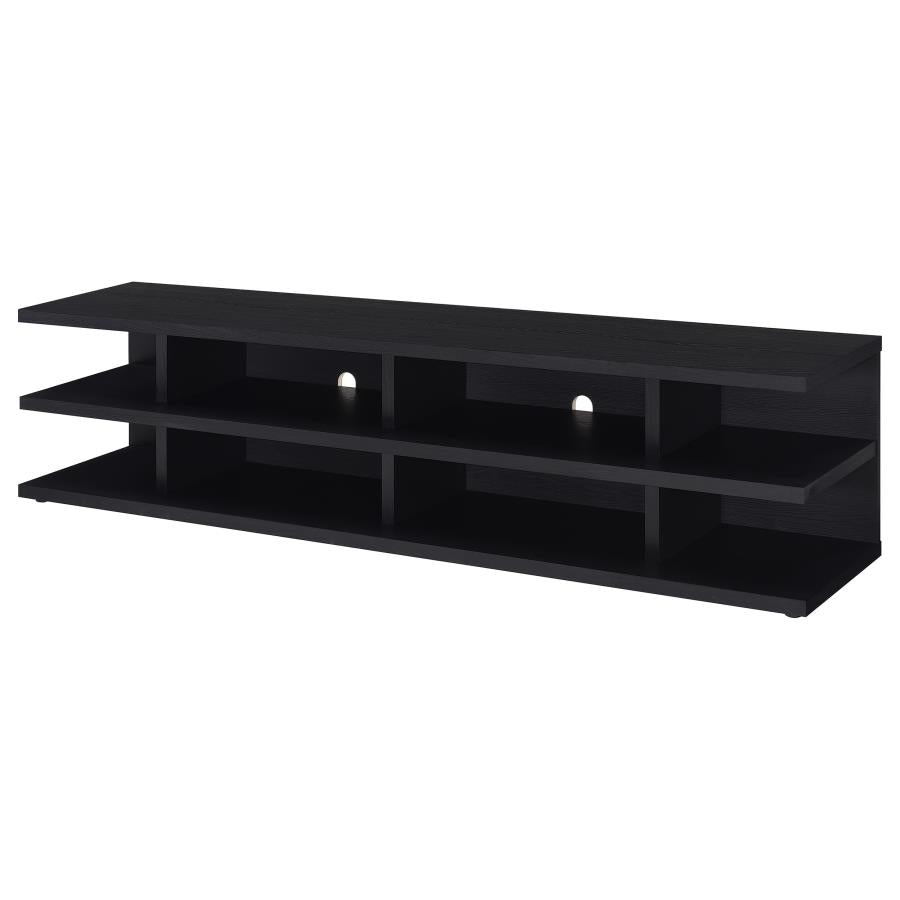 Cartmill 78-Inch 2-Tier Tv Stand Media Console Black