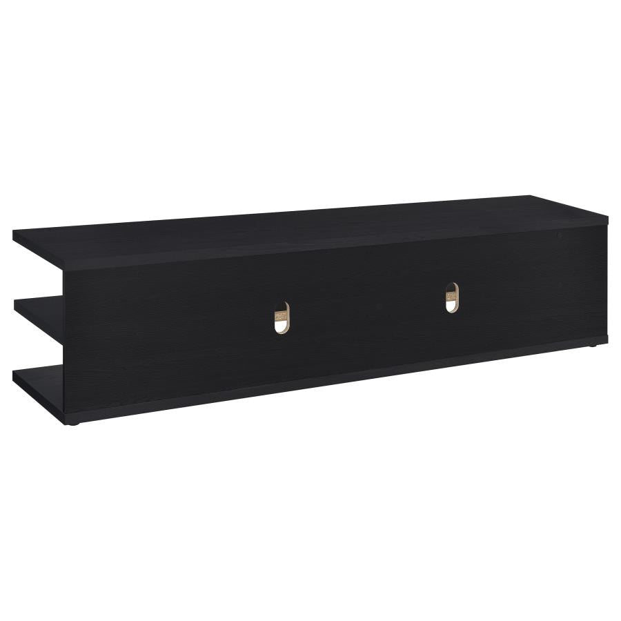 Cartmill 78-Inch 2-Tier Tv Stand Media Console Black
