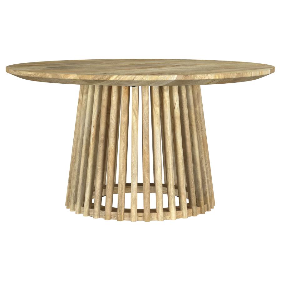Touhy 3-Piece Round Coffee And End Table Set Natural Mango