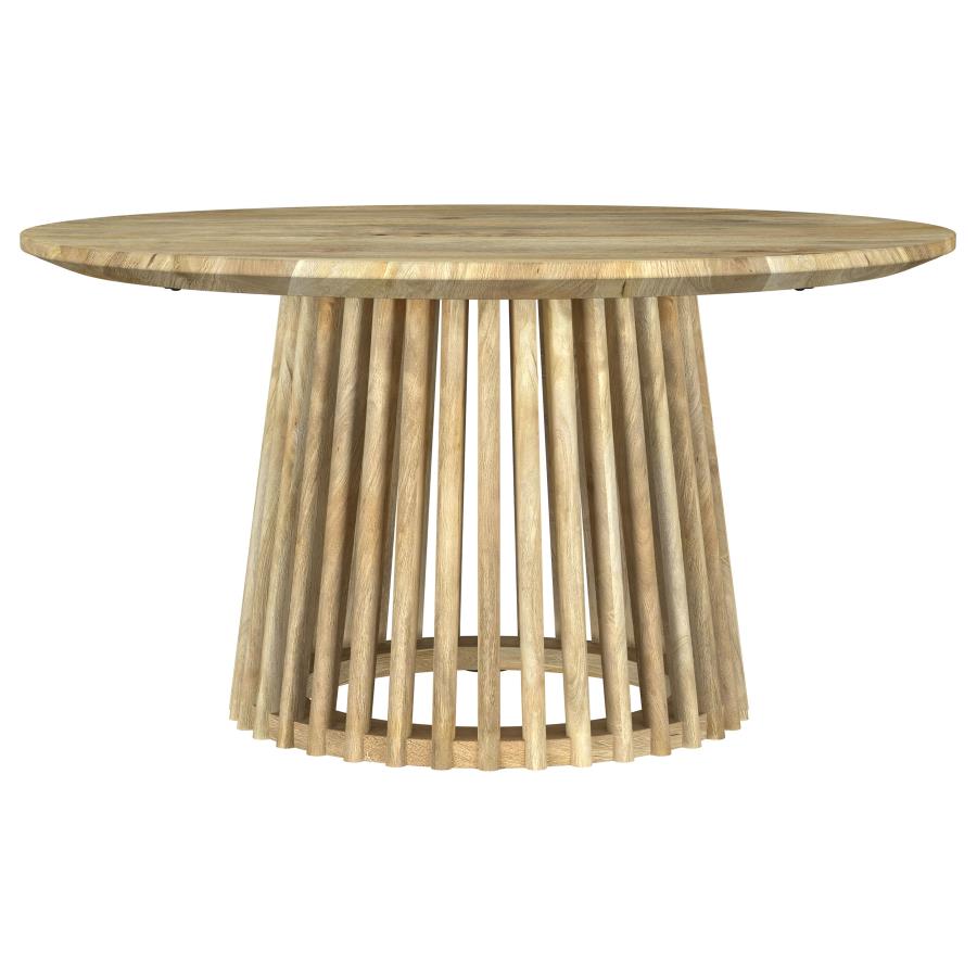 Touhy 3-Piece Round Coffee And End Table Set Natural Mango
