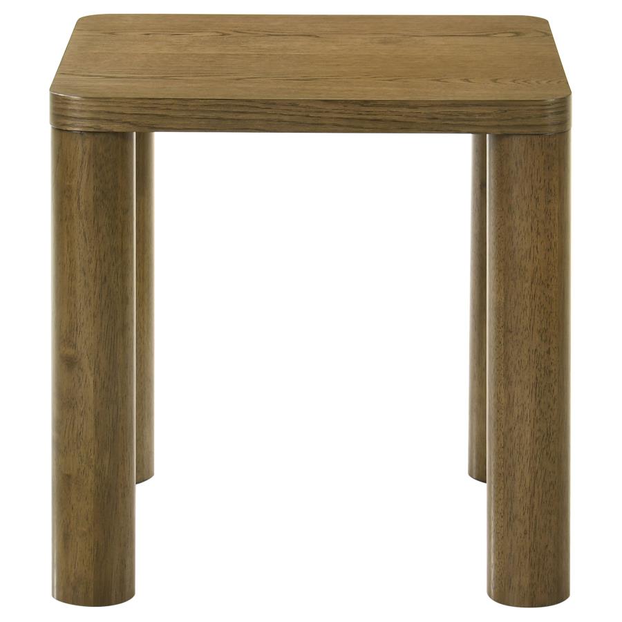 Castlewood 3-Piece Cocktail Coffee Table Set Brown Oak