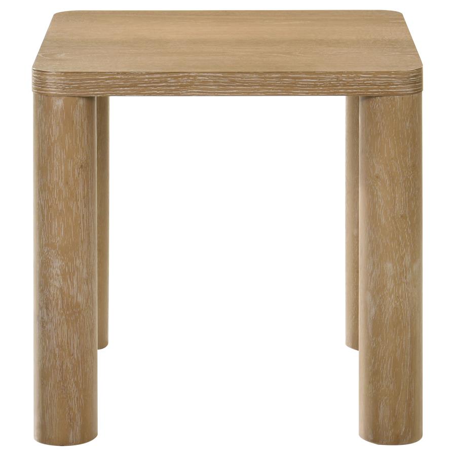 Castlewood 2-Piece Cocktail Coffee Table Set Light Oak