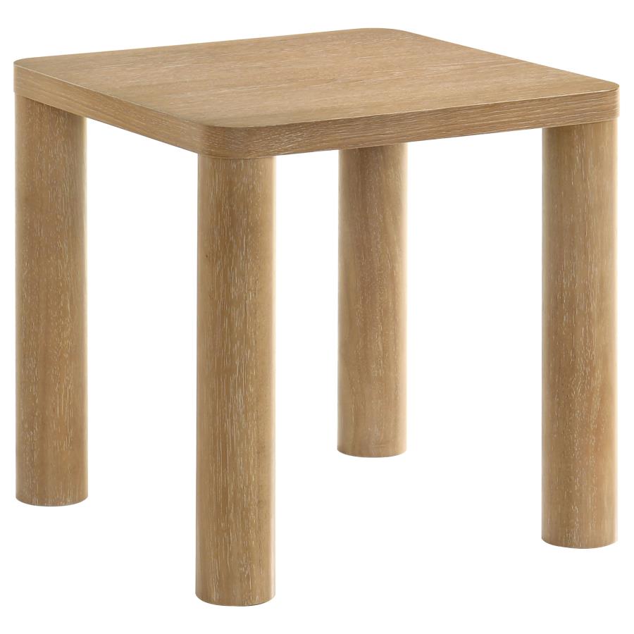 Castlewood 3-Piece Cocktail Coffee Table Set Light Oak