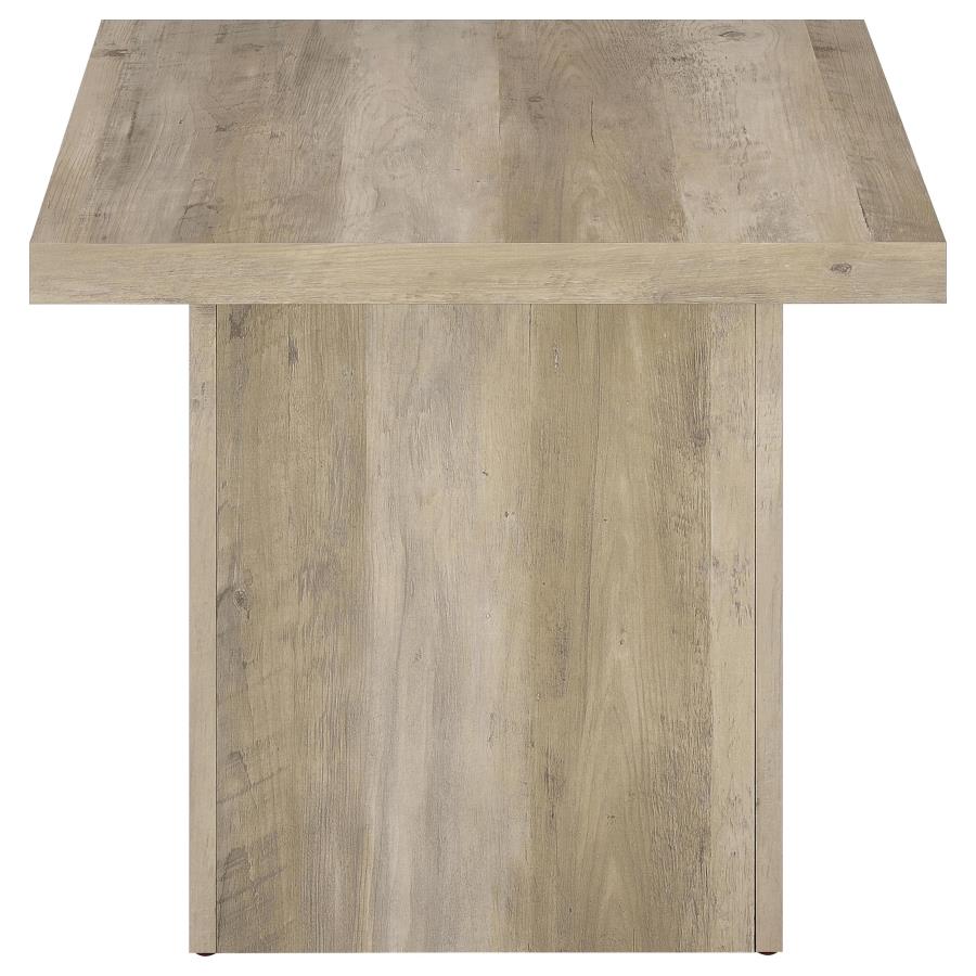 Devar 3-Piece Square Coffee End Table Set Distressed Pine