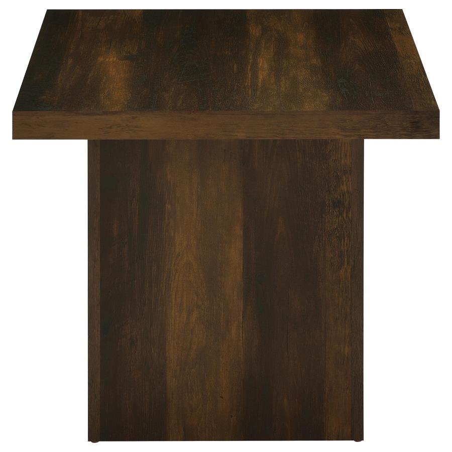 Devar 2-Piece Square Coffee And End Table Set Dark Pine