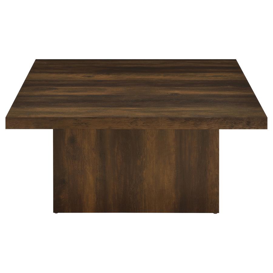 Devar 2-Piece Square Coffee And End Table Set Dark Pine