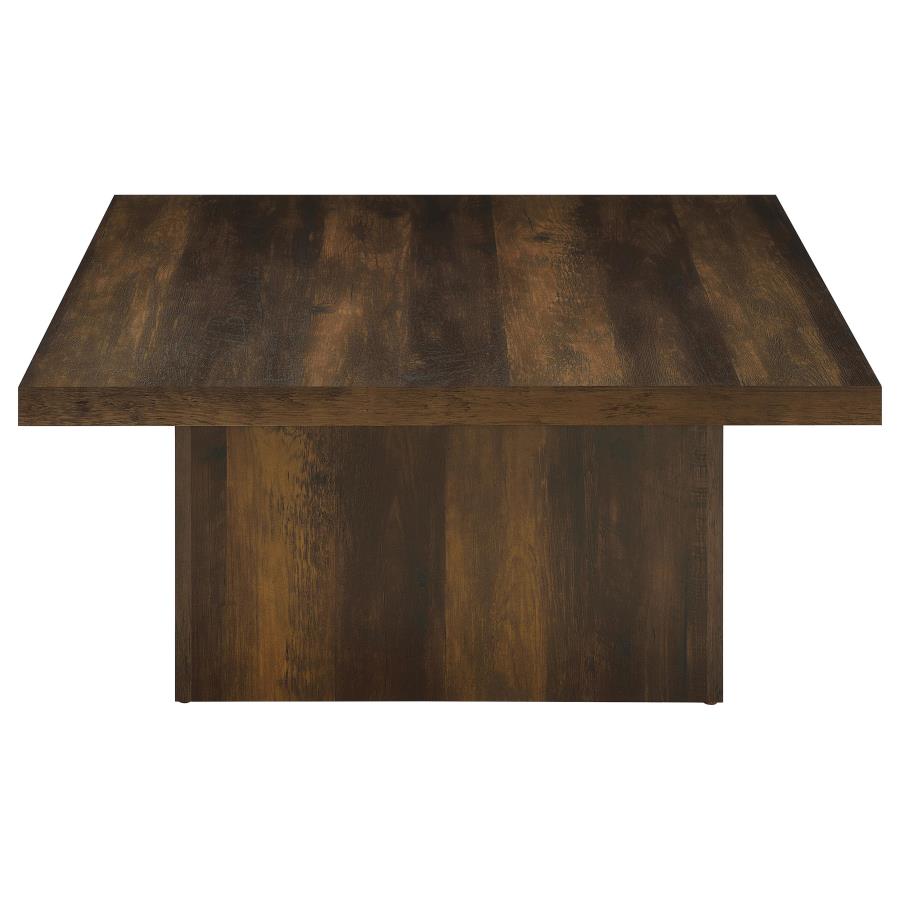 Devar 2-Piece Square Coffee And End Table Set Dark Pine