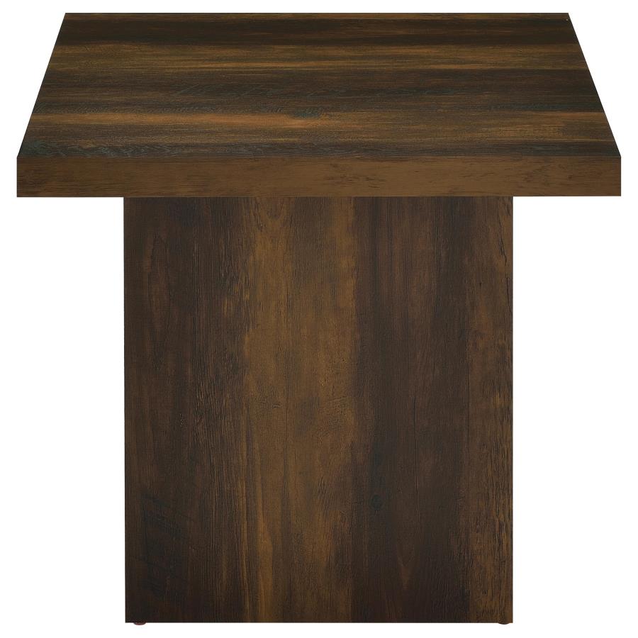 Devar 3-Piece Square Coffee And End Table Set Dark Pine