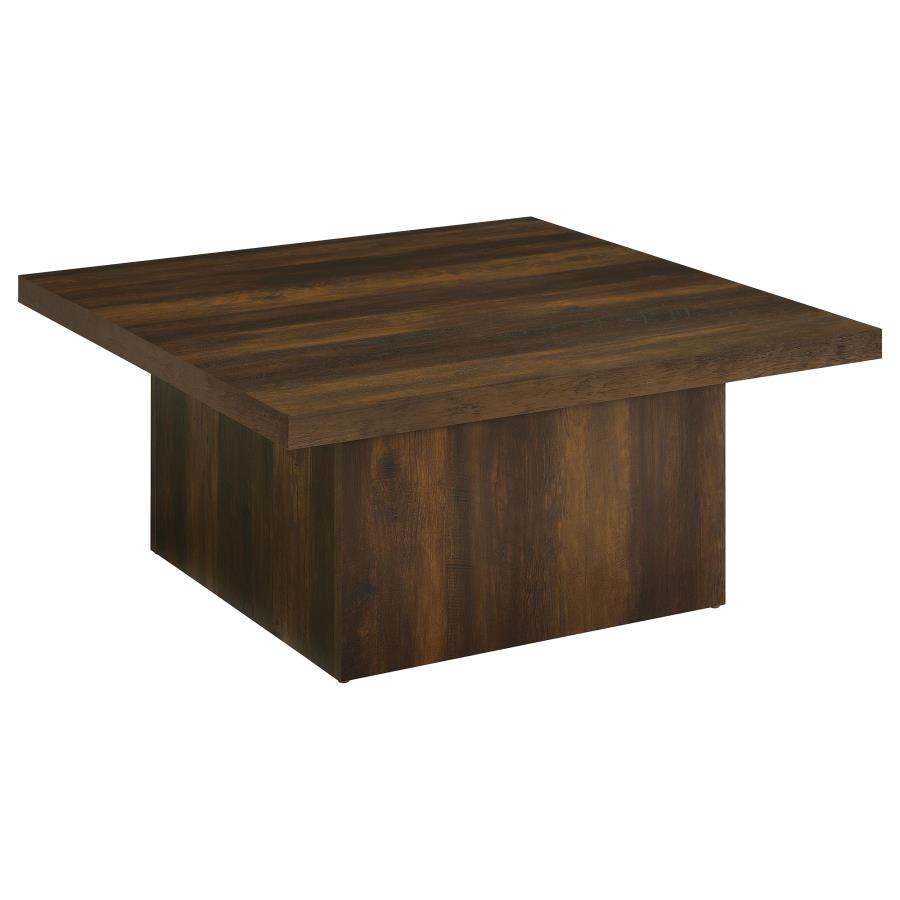 Devar 3-Piece Square Coffee And End Table Set Dark Pine