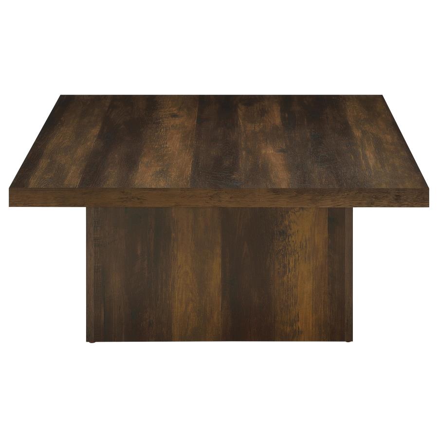 Devar 3-Piece Square Coffee And End Table Set Dark Pine