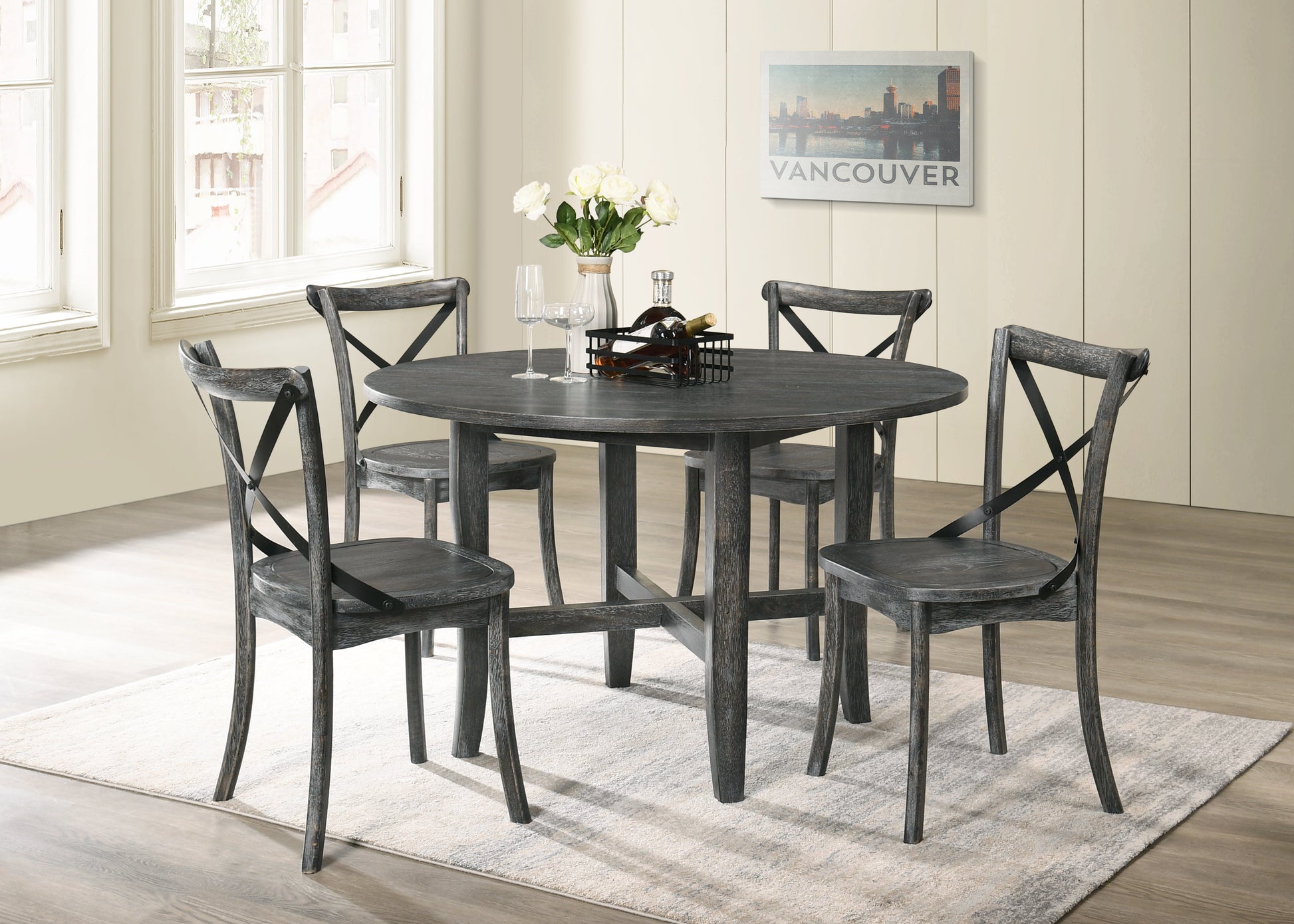 Kendric Rustic Gray Dining Table - ATL FURNITURE