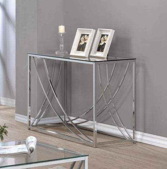 G720498 Contemporary Chrome Sofa Table - ATL FURNITURE