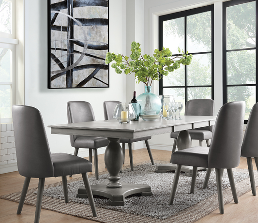 Waylon Gray Oak Dining Table - ATL FURNITURE