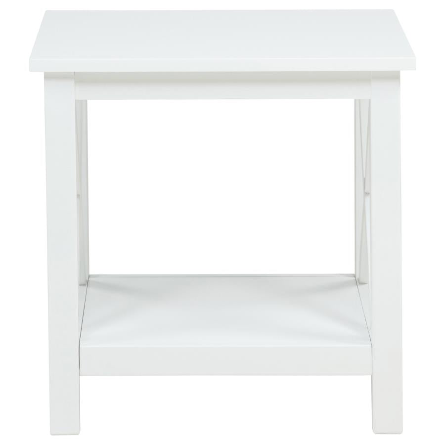 Skyview 2-Piece Rectangular Lift Top Coffee Table Set White