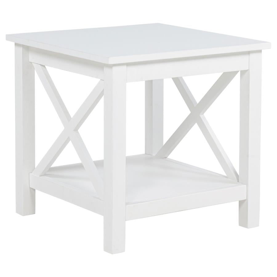 Skyview 3-Piece Rectangular Lift Top Coffee Table Set White