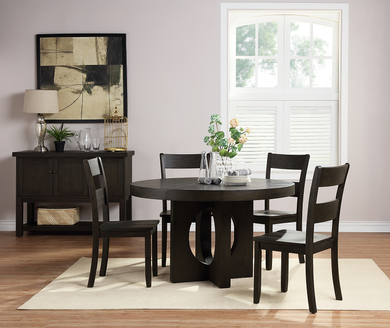 Haddie Distressed Walnut Dining Table - ATL FURNITURE