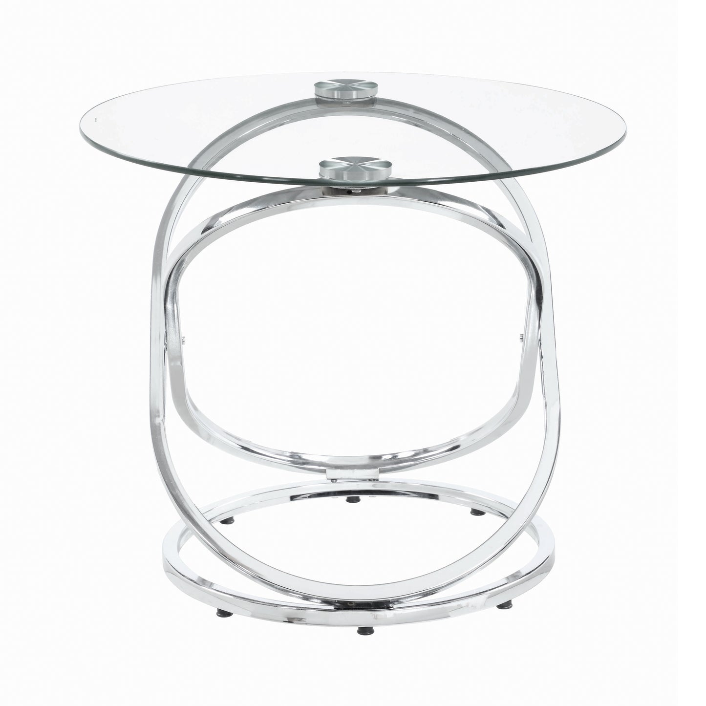 Warren 3-piece Occasional Set Chrome and Clear