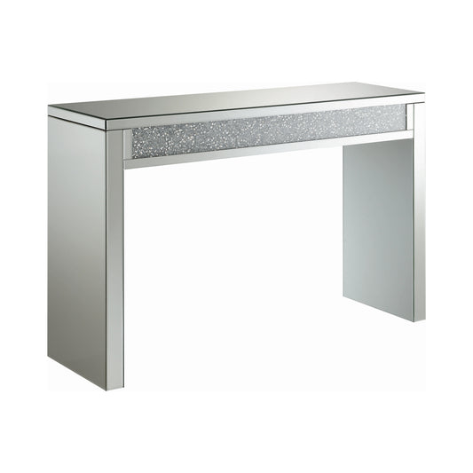 Gillian Mirrored Acrylic Entryway Console Table Silver