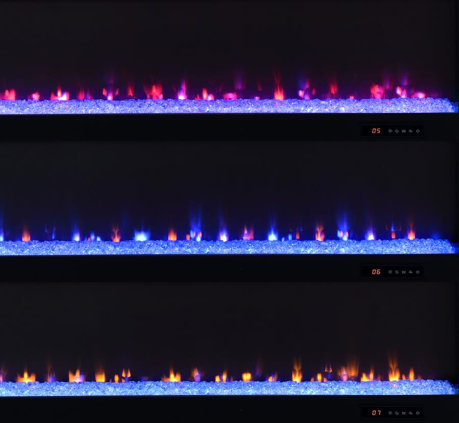Eddy 79-Inch 2-Door Tv Stand Fireplace Media Console Mango