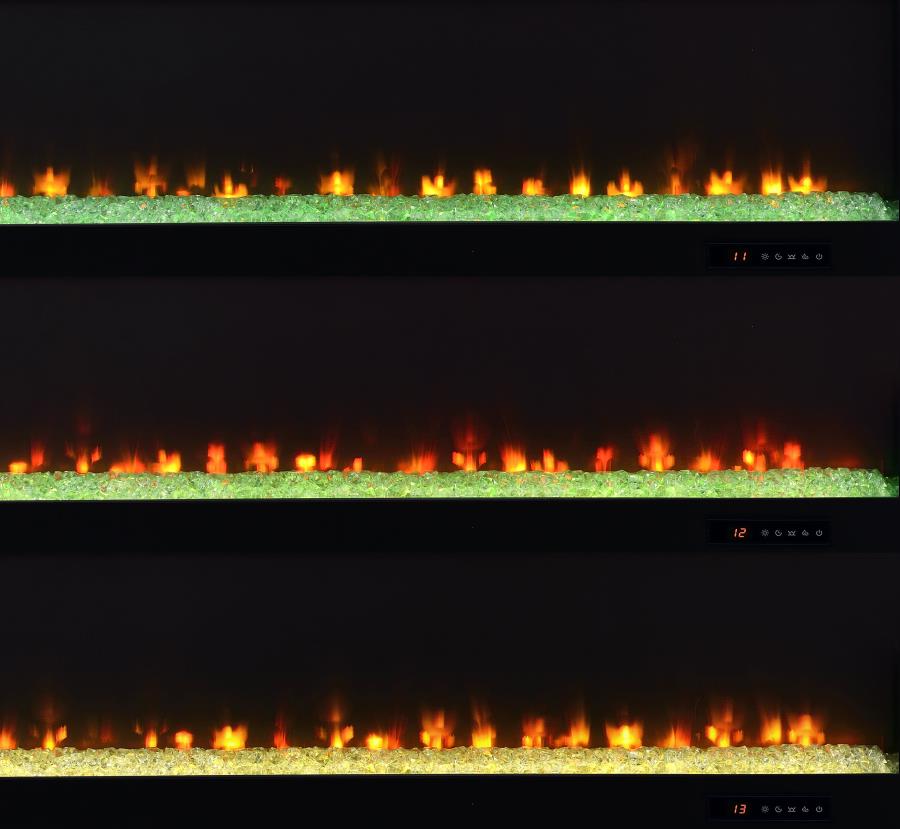 Eddy 79-Inch 2-Door Tv Stand Fireplace Media Console Mango