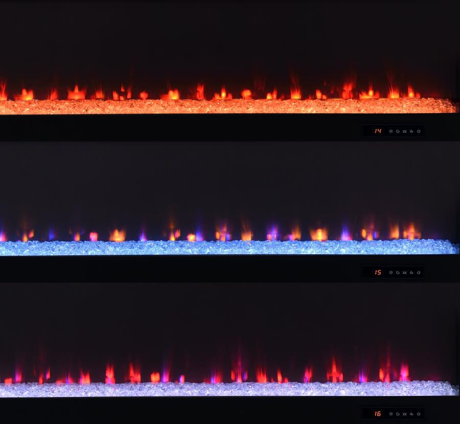 Eddy 79-Inch 2-Door Tv Stand Fireplace Media Console Mango