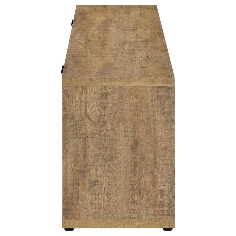 Fuller 60-Inch 2-Door Tv Stand Fireplace Media Console Mango