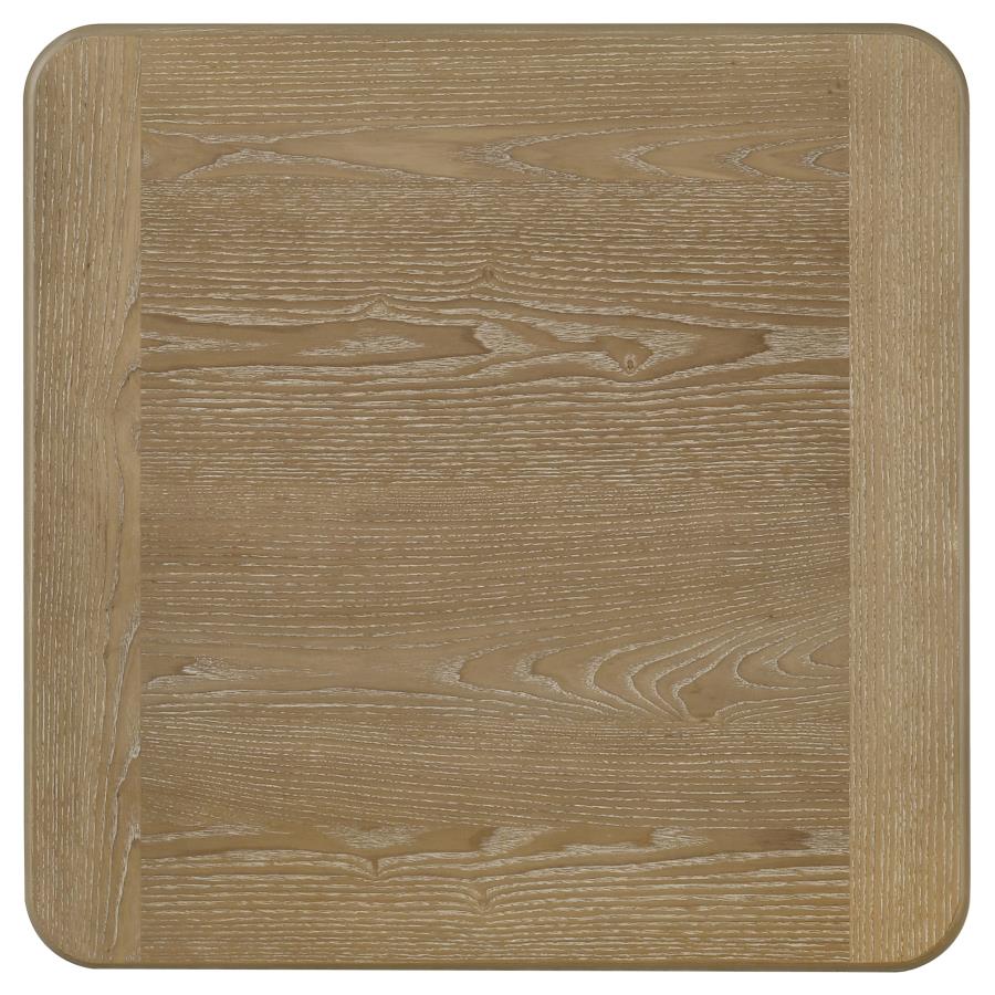 Adina 3-Piece Wood Coffee Table Set Distressed Light Brown