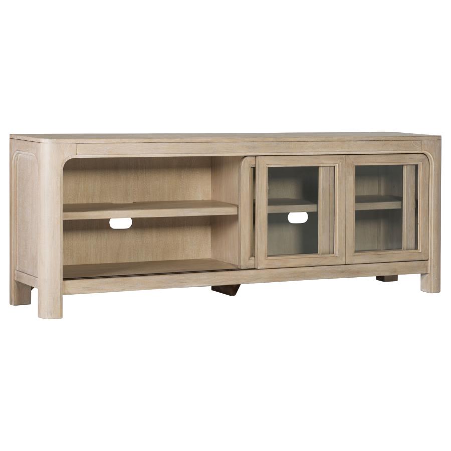 Solano 71-Inch 2-Door Tv Stand Media Console Weathered Mango