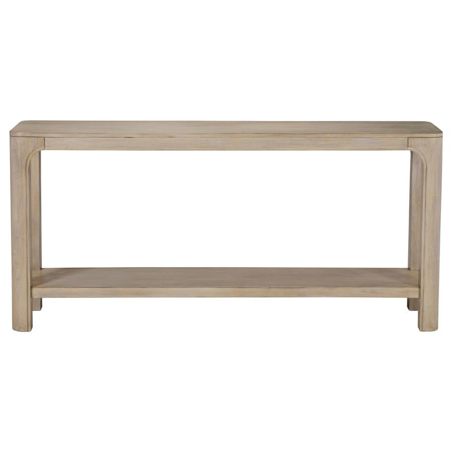 Solano 64-Inch Entryway Console Sofa Table Weathered Mango