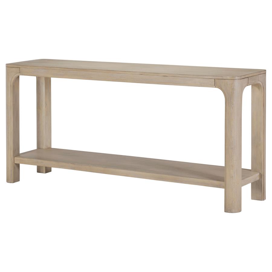 Solano 64-Inch Entryway Console Sofa Table Weathered Mango