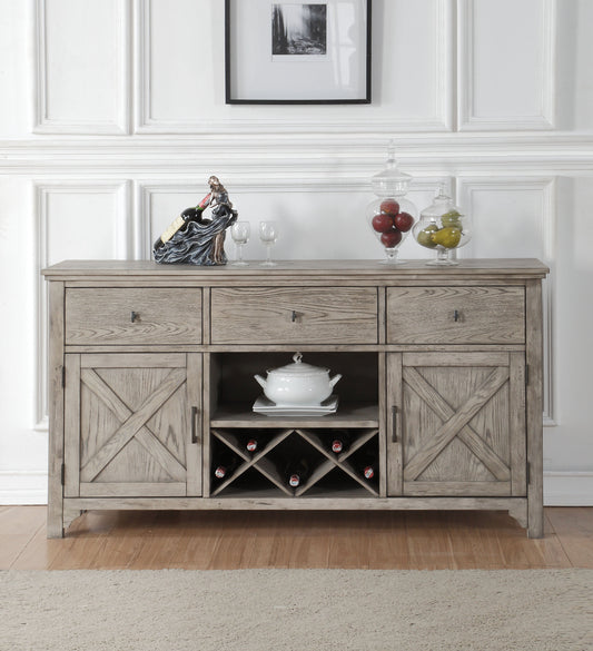 Rocky Gray Oak Server - ATL FURNITURE