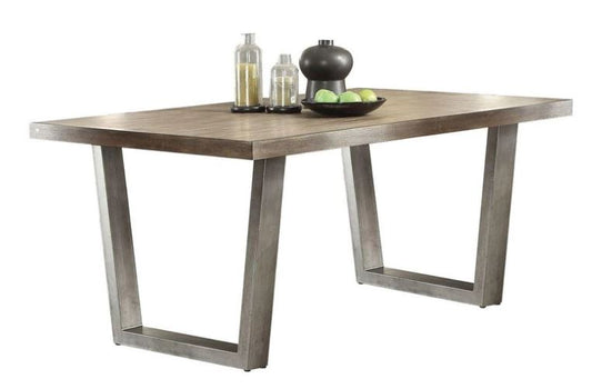 Acme Lazarus Dining Table in Gray 73110 - ATL FURNITURE