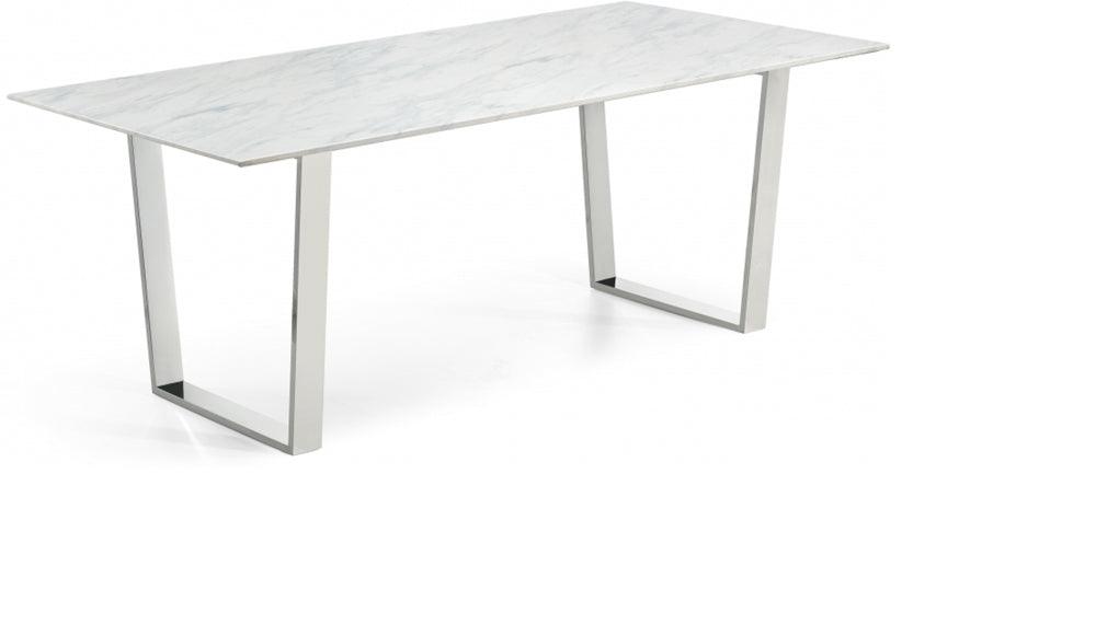 Carlton Chrome Dining Table - ATL FURNITURE