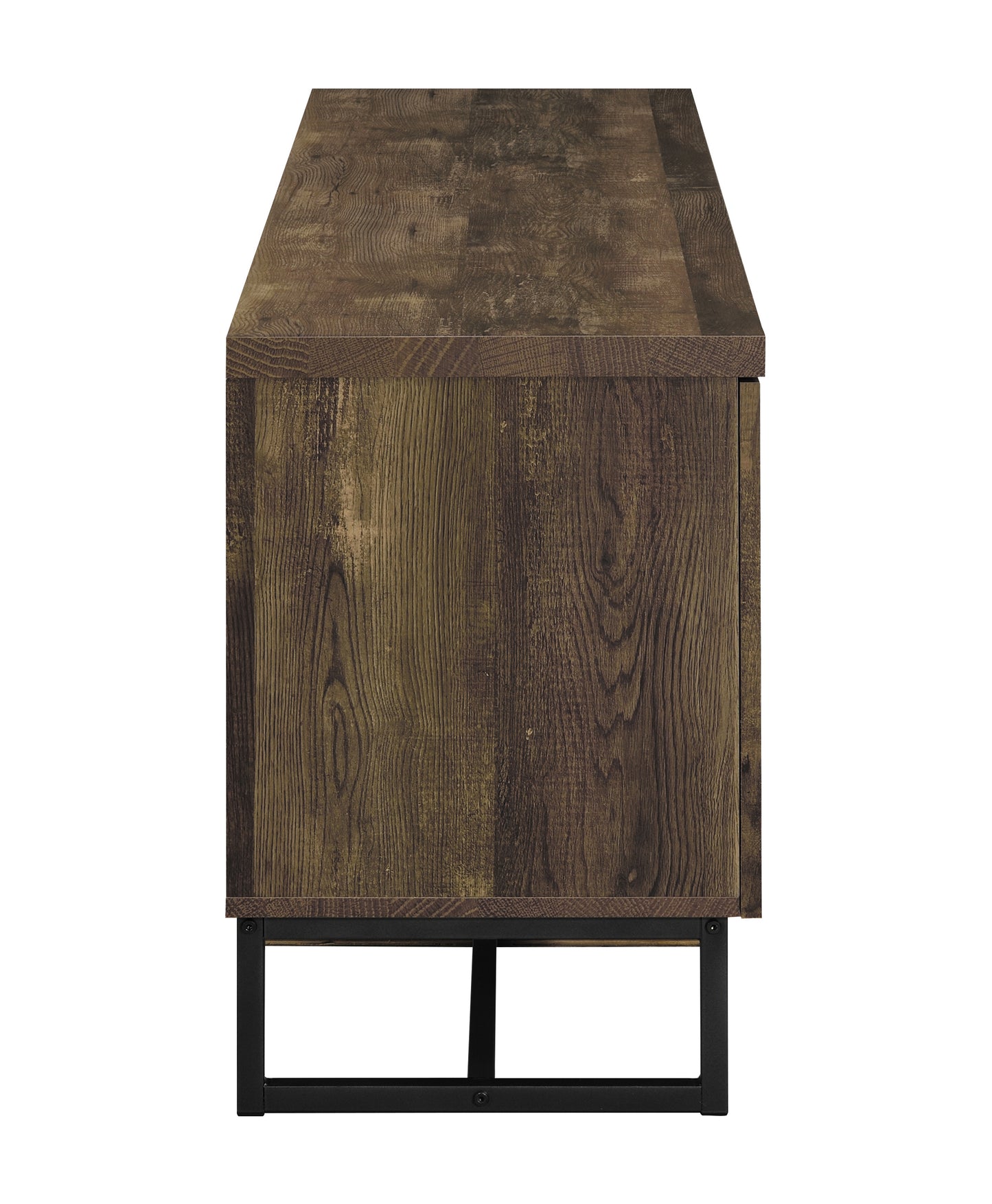 Myles 2-door Engineered Wood 60" TV Stand Rustic Oak