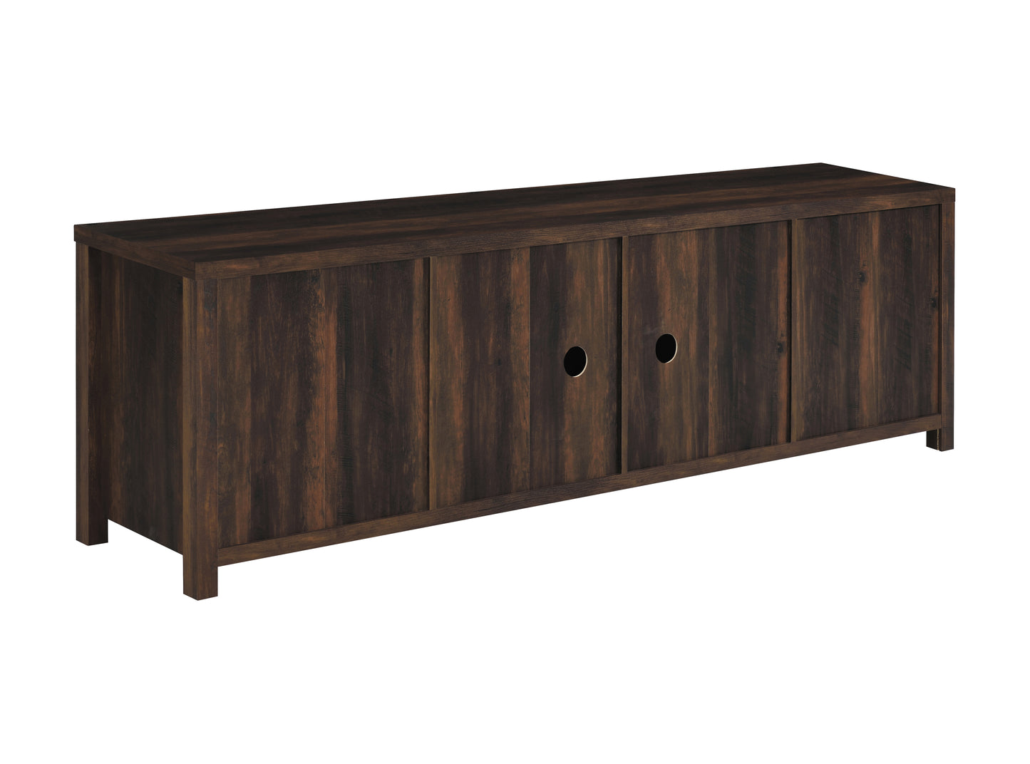 Madra 2-door Engineered Wood 79" TV Stand Dark Pine