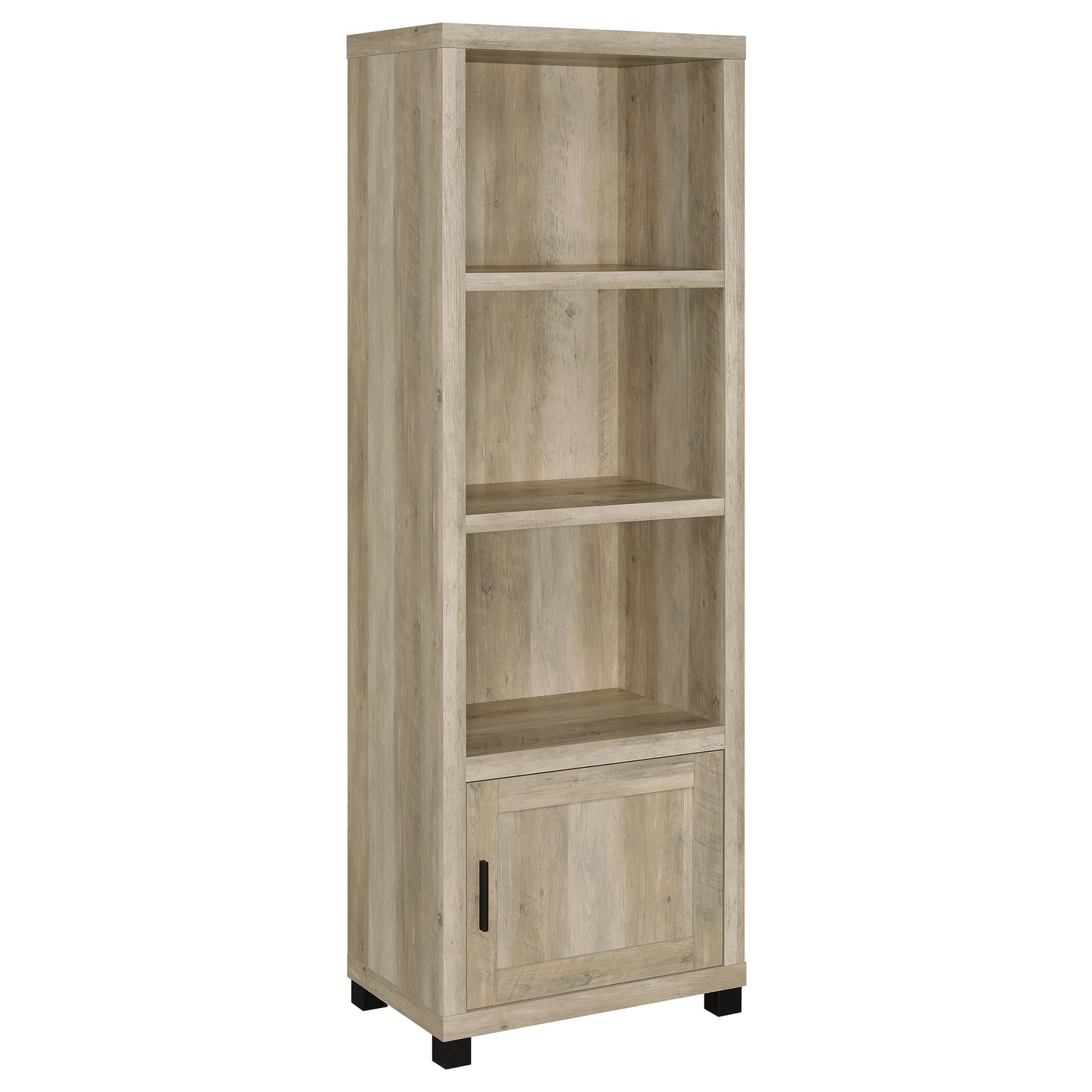 Sachin 4-door Engineered Wood 79" TV Stand Distressed Pine