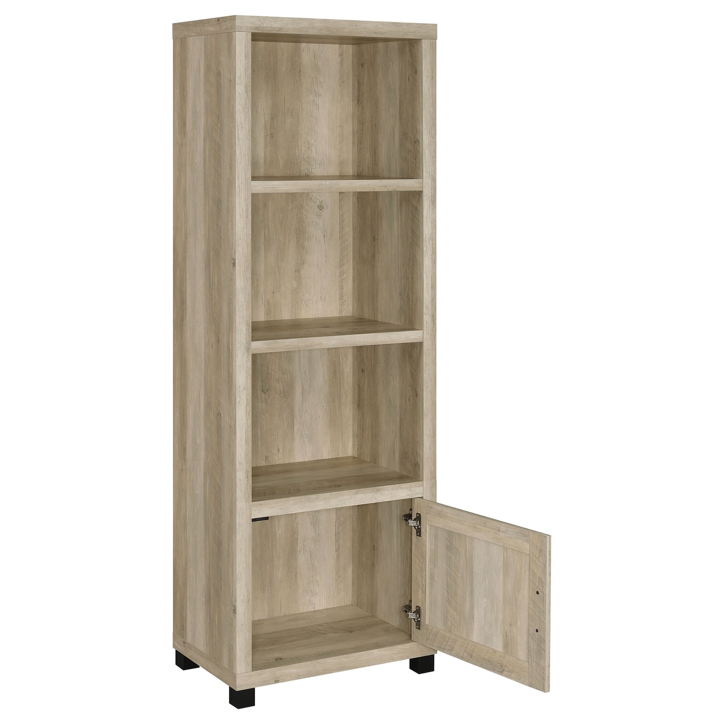 Sachin 4-door Engineered Wood 79" TV Stand Distressed Pine